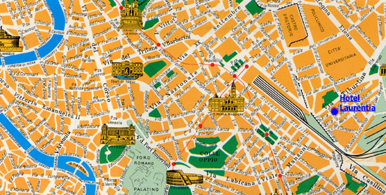 map of Rome